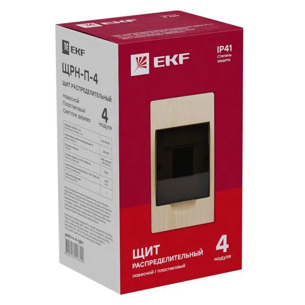 SHRN-P- 4 light wood IP41 PROXIMA EKF pb40-n-4-light