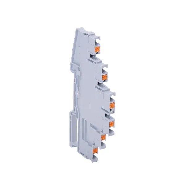Three-level Push-in terminal block 2.5 mm2 6 outputs gray EKF PIT-2,5-6-3