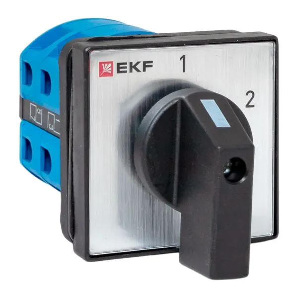 Переключатель кулачковый ПК-1-52 25А 2P «1-2» IP65 EKF pk-1-52-25-65