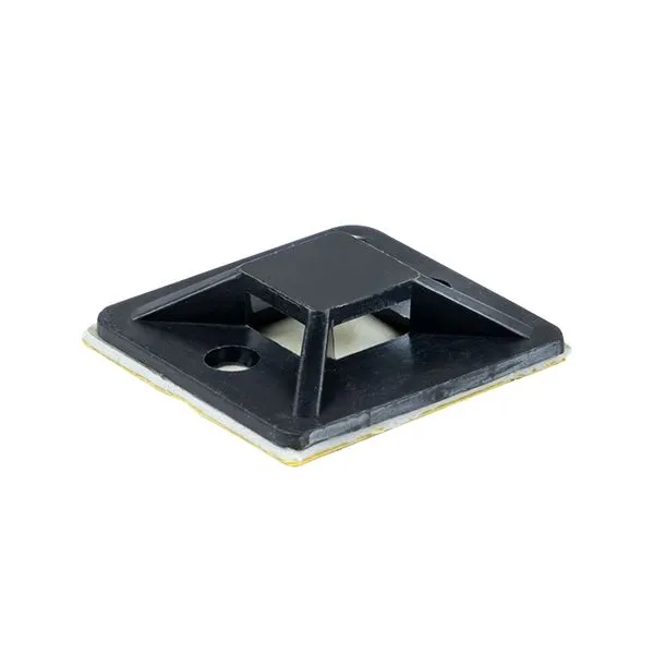 Self-adhesive pad (25x25mm) black (100 pcs) EKF plc-25x25-b
