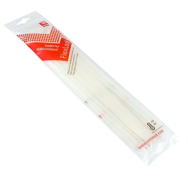 Хомут P6.6 стандартный (б), 3.6x300 (100шт) FlexLock EKF plc-fl-ctsw-3.6x300