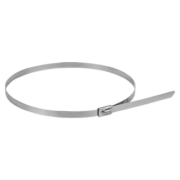 Хомут AISI 304 из нержавеющей стали, 7.9x360 (10 шт.) FlexLock PROxima plc-fl-tss-304-7.9x360-r EKF