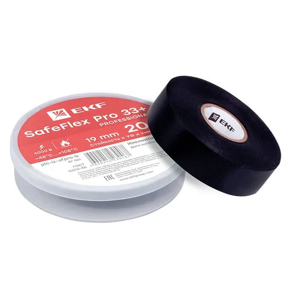 PVC 绝缘带 19mm 20m SafeFlex Pro 33+ plc-iz-sfpro-b EKF