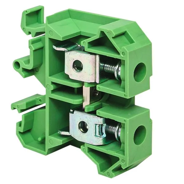 Клемма проходная винтовая JXB 16 мм2 зеленая EKF plc-jxb-16/35gn