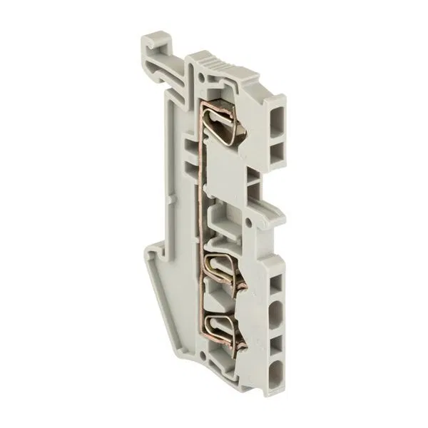 弹簧式接线端子 ST 1.5 mm2 3回路 灰色 EKF plc-jxb-st-1.5-3