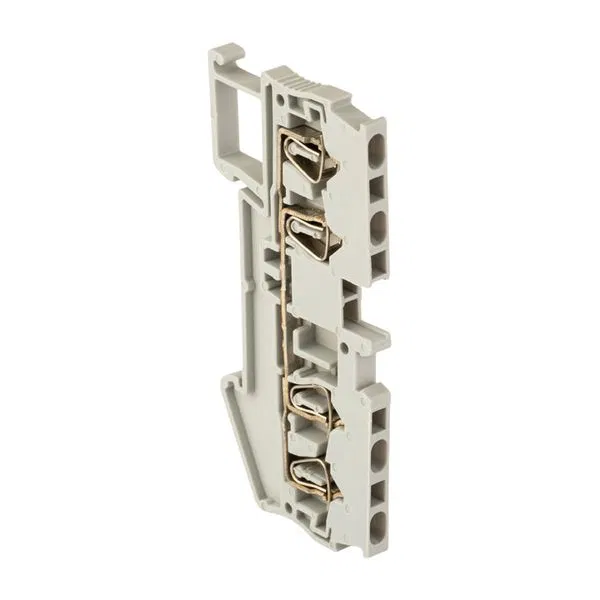 Spring terminal ST 4 mm2 4-pole grey EKF plc-jxb-st-4-4