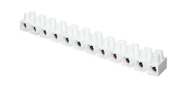 Колодка клеммная полистрол белая 1,5-6(10) мм2 20А 12 секций EKF plc-KK-14-20-ps-w