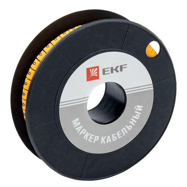 Маркер кабельный 2,5 мм2 "9" (1000 шт.) (ЕС-1) EKF PROxima plc-KM-2.5-9