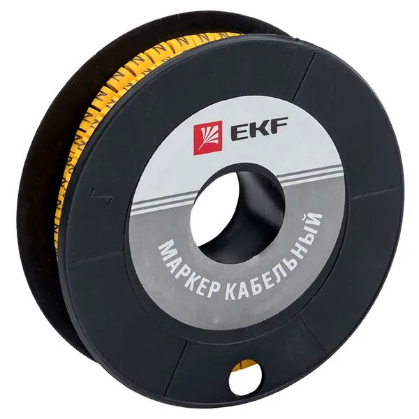 Маркер кабельный 4,0 мм2 "4" (500 шт.) (ЕС-2) EKF PROxima plc-KM-4-4