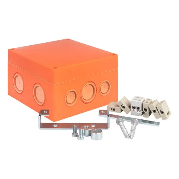 Коробка распределительная огнестойкая (126x126x74) 5/1,5-6/12 IP66 EKF PROxima plc-kmrf-126-506