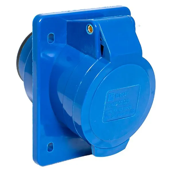 Розетка стационарная внутренняя 423 2Р+РЕ 32А 220В IP44 EKF ps-423-32-220