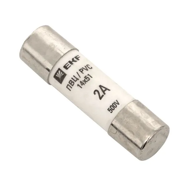 Плавкая вставка цилиндрическая ПВЦ (14x51) 2А EKF pvc-14x51-2