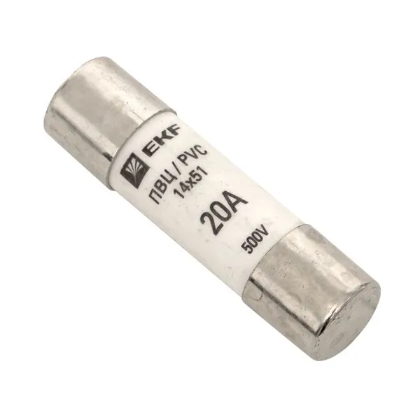 Плавкая вставка цилиндрическая ПВЦ (14x51) 20А EKF pvc-14x51-20