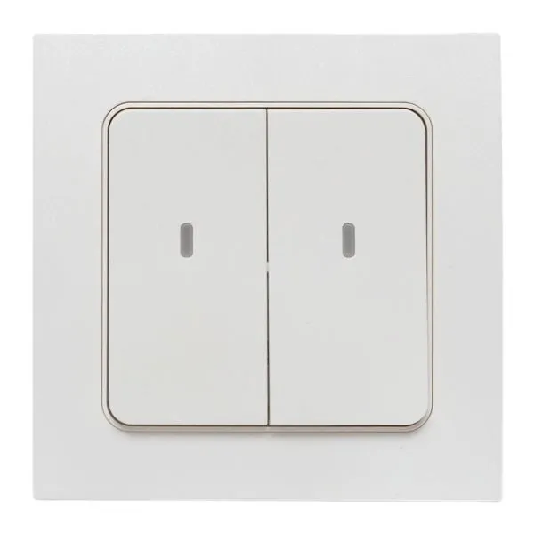 Умный беспроводной выключатель Стокгольм 2-кл. белый Zigbee EKF Сonnect RCV-ST2-WS-ZB