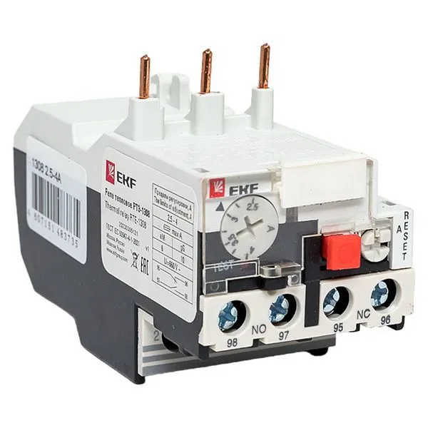 Thermal relay RTE-1308 2.5-4A EKF PROxima rel-1308-2.5-4