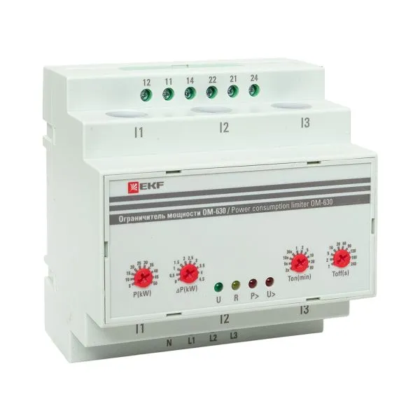 Ограничитель мощности 3-фазный ОМ-630 EKF PROxima rel-pl-630