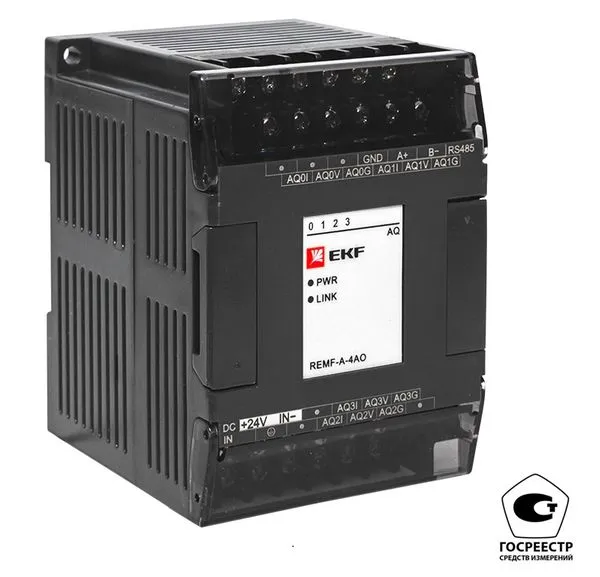 Analogue Output Module REMF 4 PRO-Logic EKF (with calibration) REMF-A-4AO-V
