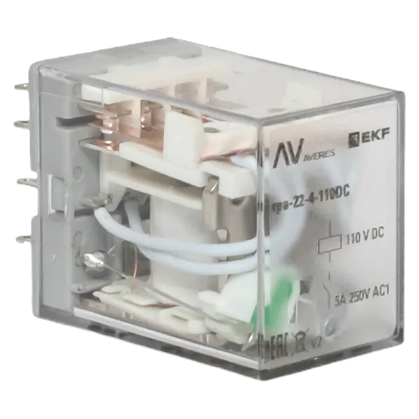 Реле промежуточное RPA 22/4 5A 110В DC AVERES EKF rpa-22-4-110DC