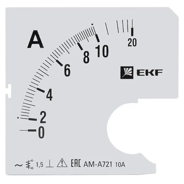 Шкала сменная для A721 10/5А-1,5 EKF PROxima s-a721-10
