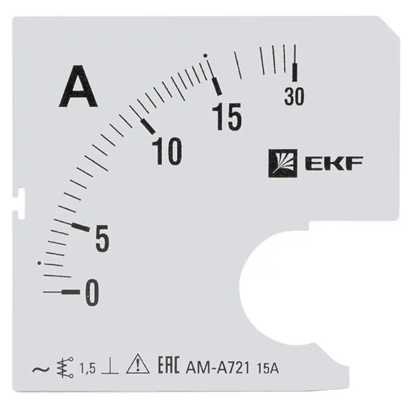 Шкала сменная для A721 15/5А-1,5 EKF PROxima s-a721-15