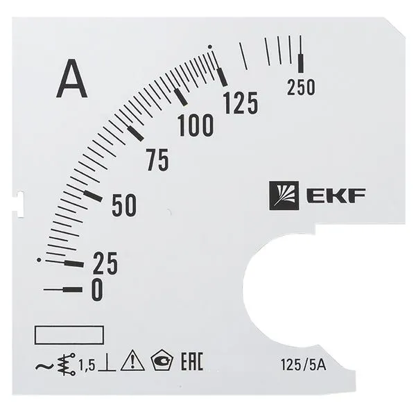 Шкала сменная для A961 125/5А-1,5 EKF PROxima s-a961-125