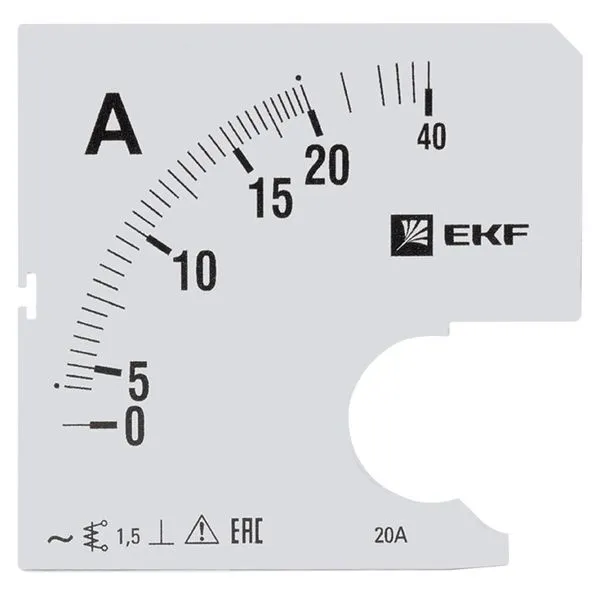Шкала сменная для A961 20/5А-1,5 EKF PROxima s-a961-20