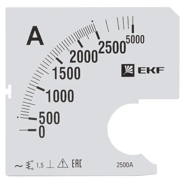 Шкала сменная для A961 2500/5А-1,5 EKF PROxima s-a961-2500
