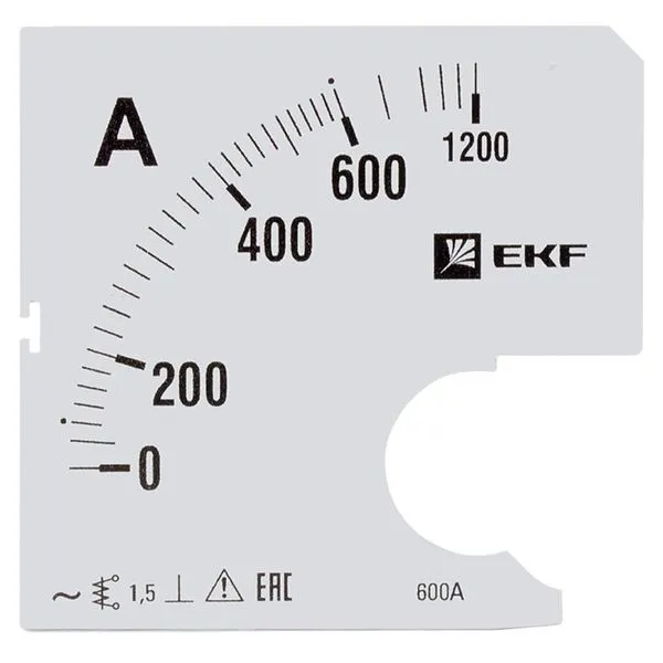 Шкала сменная для A961 600/5А-1,5 EKF PROxima s-a961-600