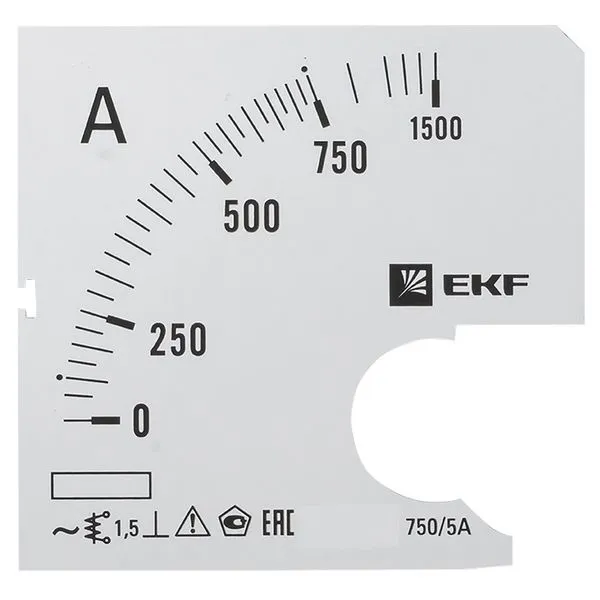 Шкала сменная для A961 750/5А-1,5 EKF PROxima s-a961-750