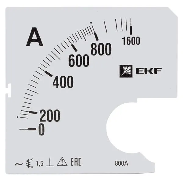 Шкала сменная для A961 800/5А-1,5 EKF PROxima s-a961-800