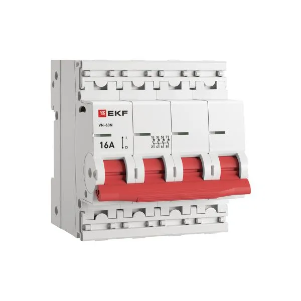Выключатель нагрузки ВН-63N 4P 16А PROXIMA EKF S63416