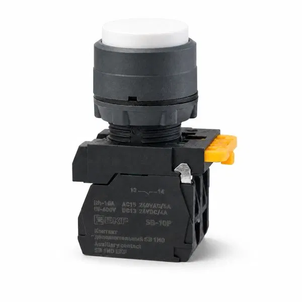Push button SB-25 without latching 1NO+1NC white IP65 EKF SB-2511-W