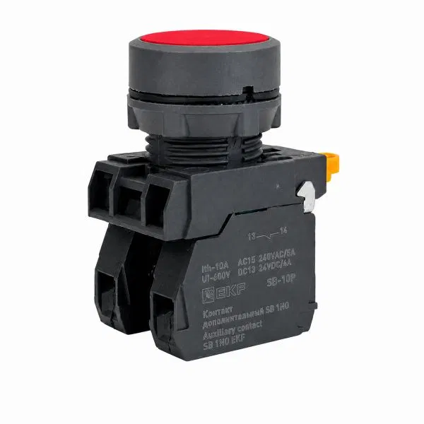 SB-31 flat push button 1NO red IP65 EKF SB-3110-R