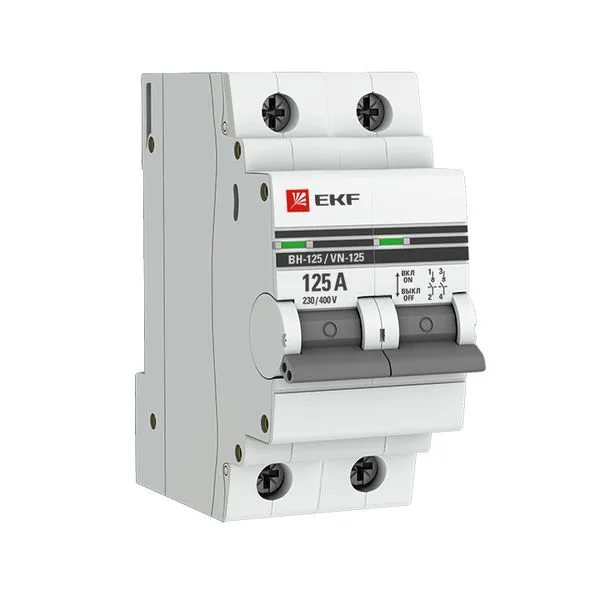 Выключатель нагрузки 2P 125А ВН-125 EKF PROxima SL125-2-125-pro