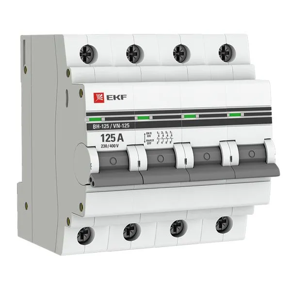 Load switch 4P 125A ВН-125 EKF PROxima SL125-4-125-pro