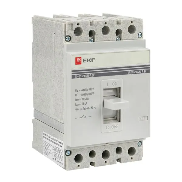 Выключатель нагрузки ВН-99 250/250А 3P EKF PROxima sl99-250-250