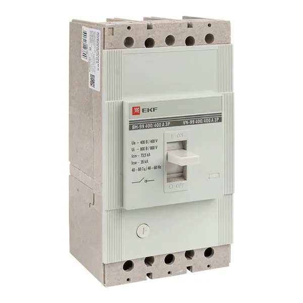 Выключатель нагрузки ВН-99 400/400А 3P EKF PROxima sl99-400-400