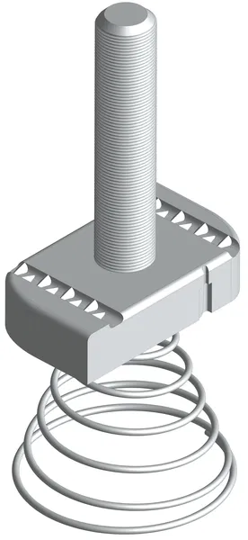 Болт STRUT 8х30 с конусной пружиной EKF stbkp8x30
