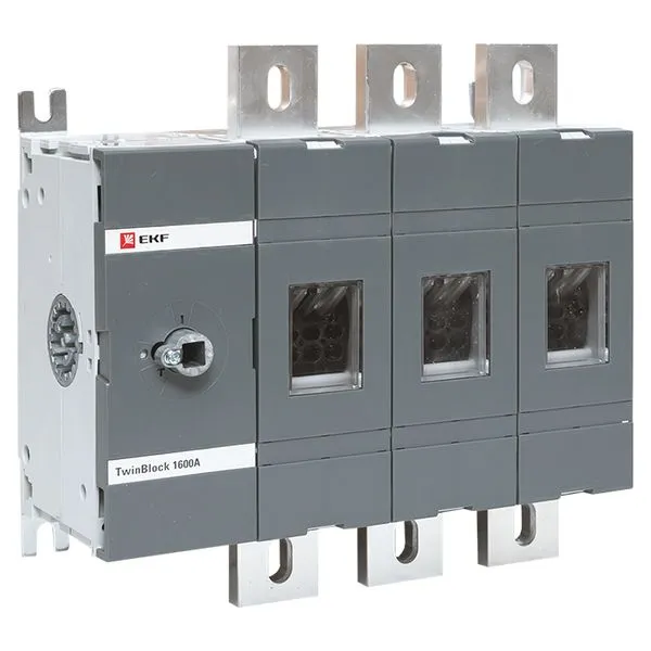 Рубильник 1600A 3P без рукоятки управления TwinBlock EKF tb-s-1600-3p