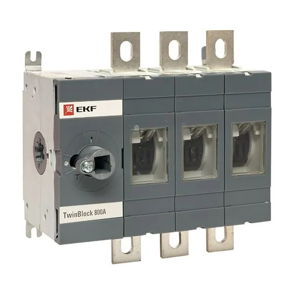 Isolator switch 800A 3P without control handle TwinBlock EKF tb-s-800-3p