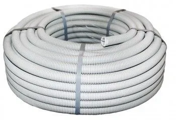 Труба гофр. ПВХ тяжелая с протяжкой d32 мм (50 м) серая EKF-Plast tg-z-32-t EKF