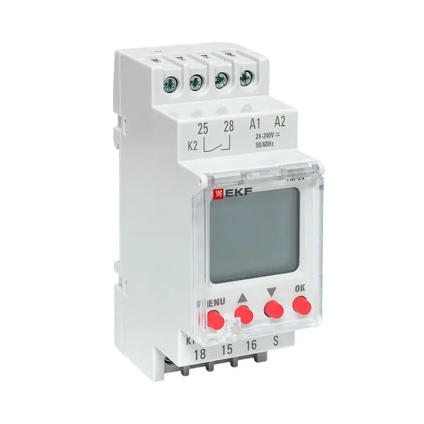 Multifunctional time relay with display TM-24 EKF tm-24