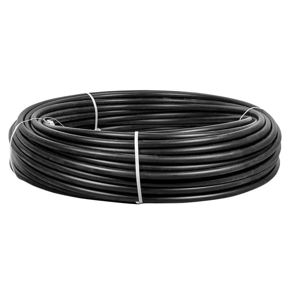 Труба гладкая ПНД жесткая d20 мм (100 м) черная EKF-Plast tpndg-20 EKF