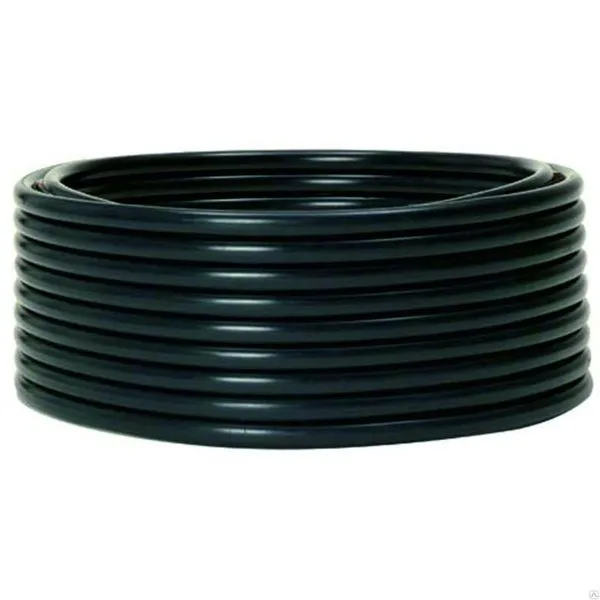 Труба гладкая ПНД жесткая d50 мм (100 м) черная EKF-Plast tpndg-50 EKF