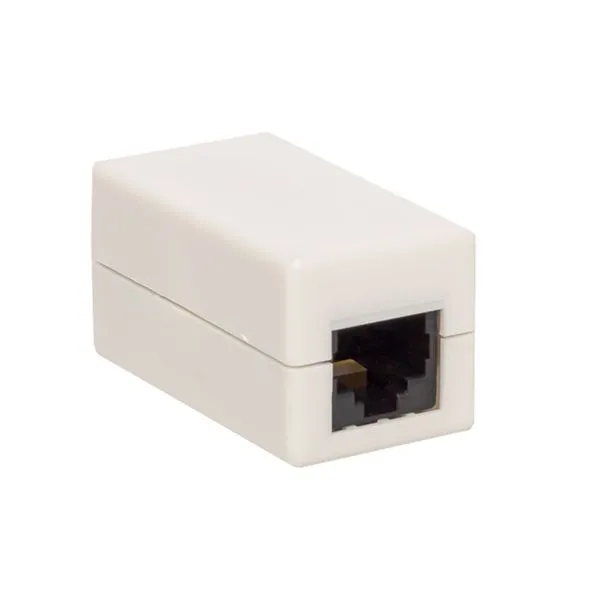 Адаптер проходной TERACOM Cat.5E неэкранированный RJ45-RJ45 белый TRC-INLC-2RJ45-5EUTP-WH EKF