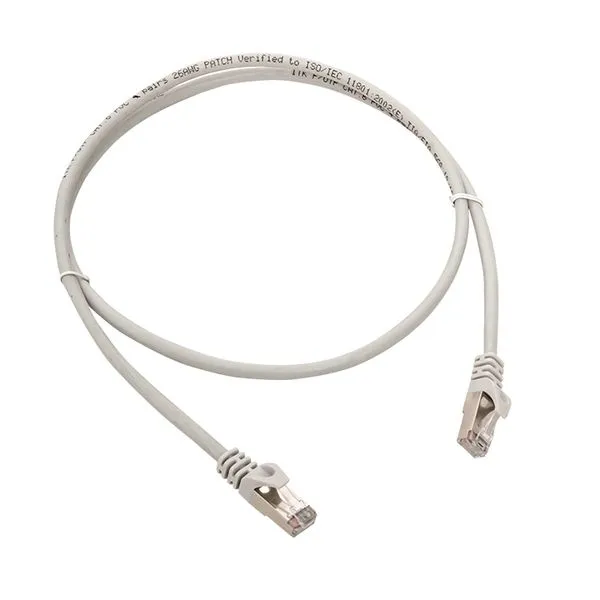 Патч-корд TERACOM CS Cat.6A экранированный S/FTP оболочка LSZH белый (1,0м) TRCS-6ASF-LSH-1M-WH EKF