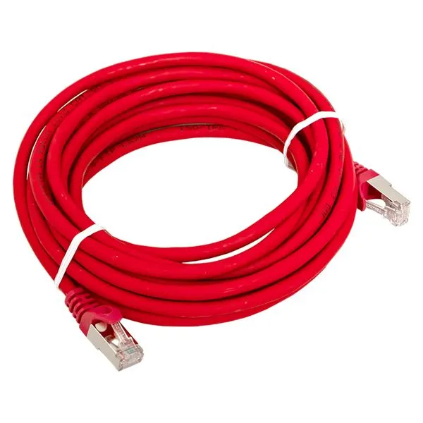 Patch Cord TERACOM CS Cat.6A shielded S/FTP LSZH jacket red (5.0m) TRCS-6ASF-LSH-5M-RD EKF