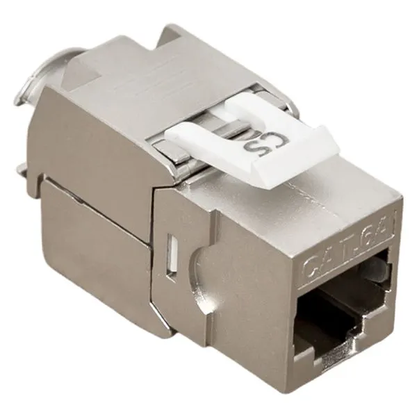 Модуль Keystone TERACOM CS Cat.6A экранированный STP 110 IDC 180 градусов самозажимной (Toolless) TRCS-KSTN-T180D-6ASTP EKF