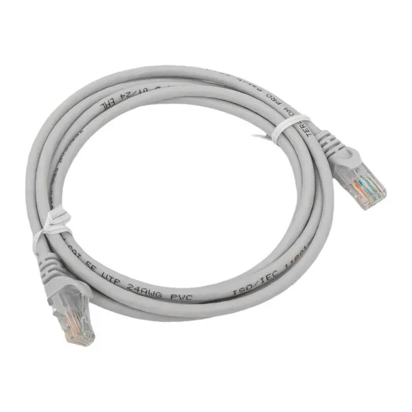 Патч-корд TERACOM PRO Cat.5E неэкранированный UTP оболочка PVC серый (2,0м) TRP-5EUTP-PVC-2M-GY EKF