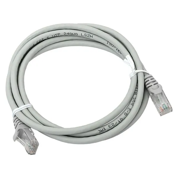 Патч-корд TERACOM PRO Cat.6 неэкранированный UTP оболочка LSZH серый (2,0м) TRP-6UTP-LSH-2M-GY EKF
